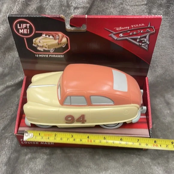 2016 Disney Pixar Cars 3 Funny Talkers Louise Nash with 10 Movie Phrases NIP
